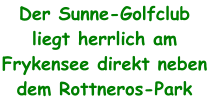 Der Sunne-Golfclub liegt herrlich am Frykensee direkt neben dem Rottneros-Park